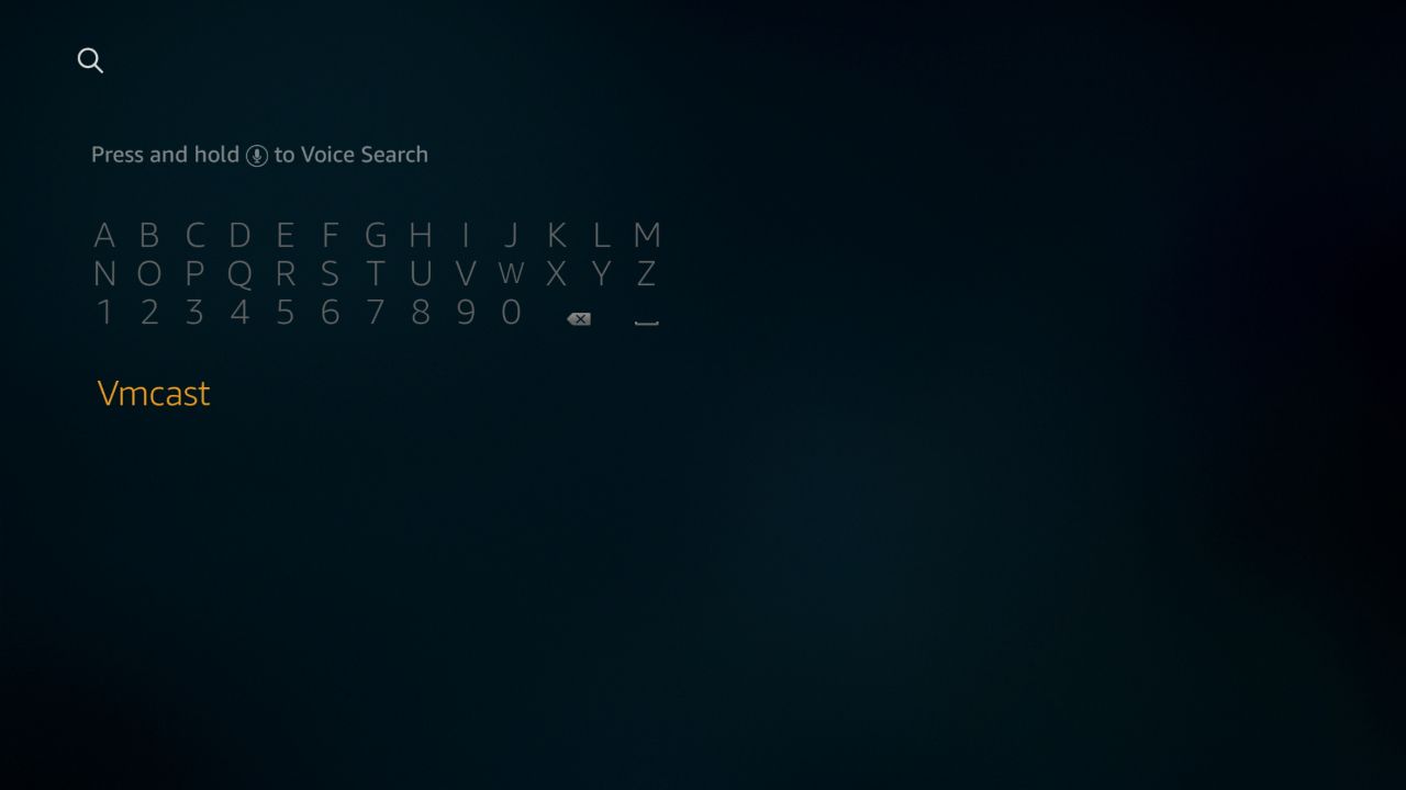 The Amazon search screen shows a software keyboard in the left hand corder of the display.